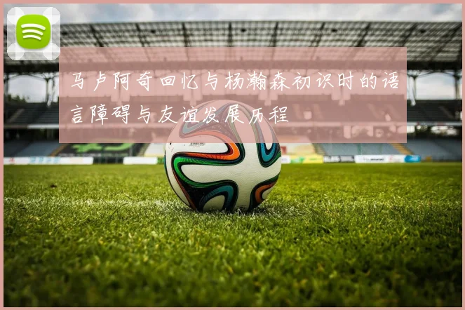 马卢阿奇回忆与杨瀚森初识时的语言障碍与友谊发展历程